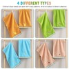 Guaksxi Pack of 4 Face Cloths Children's Towels Soft 4