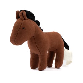 Fabelab Baby Horse Rattle Baby Toy 0-6 Months Baby Gift Boy & Girl Crinkle Toy Baby Baby Rattle 0-6 Months Soft Organic Cotton Baby Rattle 0-6 Months