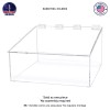 Marketing Holders Bread Bin Clear Acrylic Pastry Bin with Lid