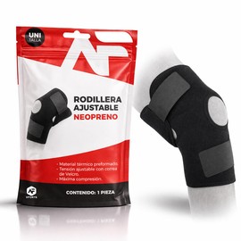 Rodillera Deportiva Ajustable Neopreno con Compresión | Soporte para Gym, Fitness y Entrenamiento