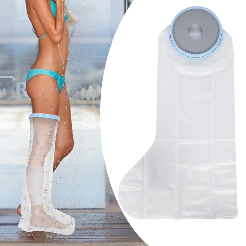 Leg Cast Cover Watertight Foot Wound Protector Reusable Kid Leg