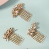 BERYUAN Elegant Rhinestone Hair Comb Set Rhinestone Mini Comb Set
