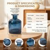 5oz/150ml Empty Glass Reed Diffuser Bottle (Clear Blue)