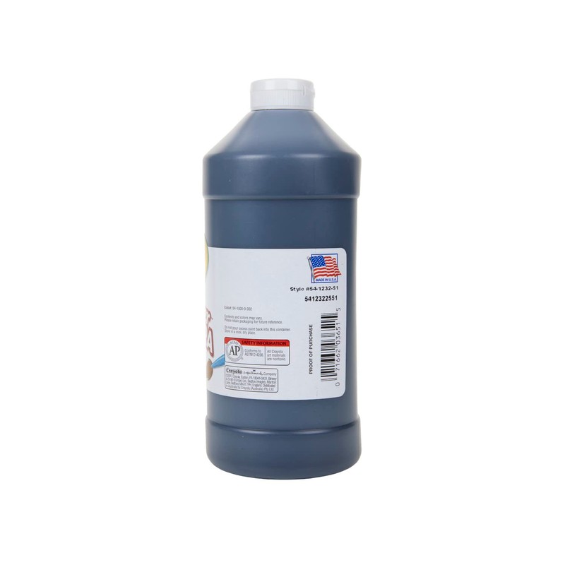 Crayola Premier Tempera Paint - Black (32oz), Paint for Kids,