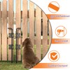 SKYSEN Self-Closing Fence Gate Hinges, Latch, and 24" Drop Rod
