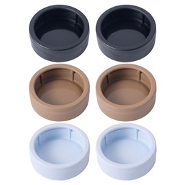 COMSUN 3 Pack Anti-Escape Reptile Food Dish Bowls, Plastic Worm Water Dish, Mealworm Feeder Cups for Small Gecko, Lizards, Bearded Dragon, Chameleon 2.83" W x 2.83" D x 0.98" H, 3 Colors