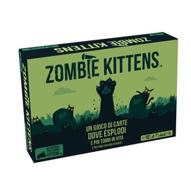 Asmodee - Zombie Kittens - Card Game, Party Game, 2-5 Players, 7+ Years, Italian Edition