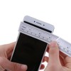 1Pc White Self-Adhesive Measuring Tape, Double Scale Stick on Workbench