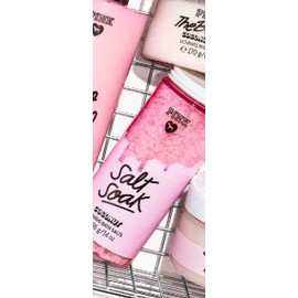VICTORIA SECRET - SALT SOAK COCONUT SOOTHING BATH SALT - SOLD OUT NEW VERSION - - 14.4 FL OZ - PINK BODY