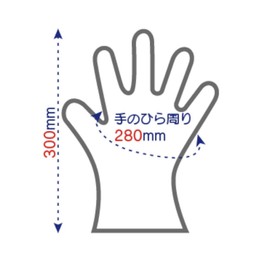 Ordi ENM-100 Disposable Gloves, M, Natural, Transparent, 100 Pieces, Disposable Polyethylene Gloves, Commercial Use, Poly Gloves