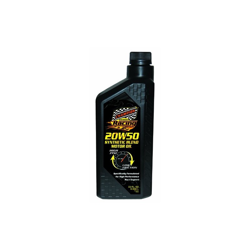 Champion Brands 4111H-EACH 'Racing' 20W-50 Semi-Synthetic Motor Oil - 1