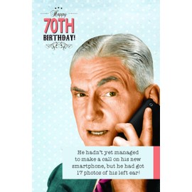 Ladies Who Lunch, 70th Birthday Card for Him, Age 70 Birthday Card, Funny 70th Birthday Card for a Boy