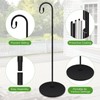 63 Inch Shepherds Hooks for Outdoor Indoor with Round Base