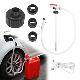 Automatic Fuel Transfer Pump Portable Gasoline Diesel Pump with Auto-Stop Sensor, AA Battery Powered & USB Type - C, Fits All Size Cans for Gasoline Diesel Fuel Liquid