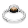 Silver Palace Natural Ehtiopian Opal 925 Sterling Silver Textured Band