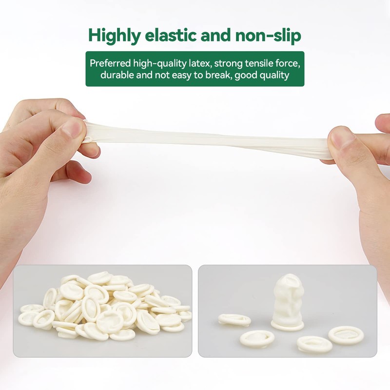 AIMEKE Pack of 1000 Latex Finger Cots Natural Antistatic Gloves