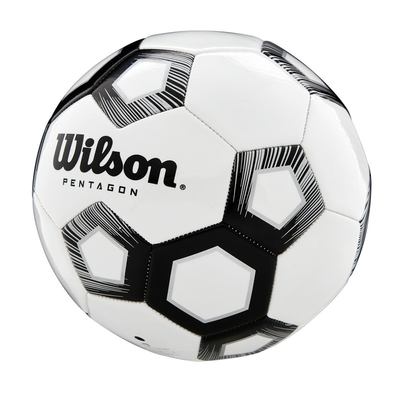 Wilson Pentagon, WTE8527XB04 Pallone da Calcio, Taglia 4, Struttura a