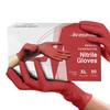 Light Burgundy Nitrile Disposable Gloves - 50 Count - 3