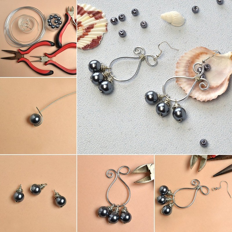 PandaHall Elite Environmental Dyed Glass Pearl Round Beads, Mixed Colours