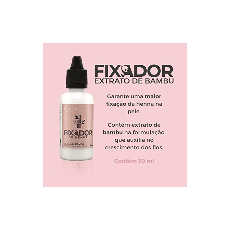 Menela Henna Fixer for Leftover Henna Paste, 30ml Bottle