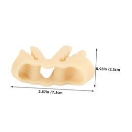 PACKOVE 3Pairs Silicone Toe Separators Bunion Pads for Overlapping Toes Comfortable Big Toe Straighteners Lightweight Fashionable Design for Home Beach and Swimming