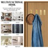 Mayoii 4pcs Foldable Wall Hooks, Flip Down Hook for Hanging