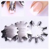 4 Pieces Stainless Steel Edge Trimmer French Smile Line Manicure