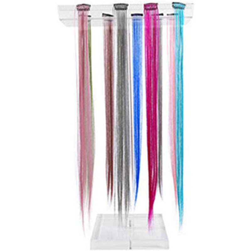 Soporte Acrilico para Extensiones de Cabello, Porta Herramientas para Cabello,