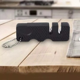 Ameribox Outdoor Pocket Knife Sharpener Mini Portable Ceramic Tungsten Sharpening Tool