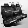 CAR PASS Waterproof Leather Back Seat Covers, Nappa PU Leather