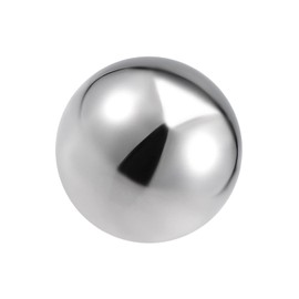 METALLIXITY Hollow Cap Balls (95mm/3.74") 1Pcs, 304 Stainless Steel Decorative Balls - for Handrail Stair, Office Space, Silver Tone