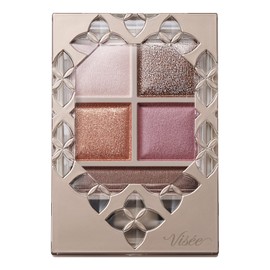 Visee Riche BR-3 Eye Palette, Panoramic Design, Pink Brown, 0.2 oz (5.5 g)