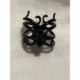 Unbranded Black Octopus Wrap Ring One Size