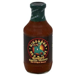 Dinosaur-Honey BBQ Roasted Garlic Sauce 19.0 OZ(Pack of 3)