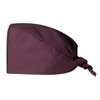 Surgical Cap - 100% Cotton - Standard Size - Plain - With Absorbent Sweatband - For Dentists, Vets & Medical Staff - Breathable & Comfortable (Burgundy)