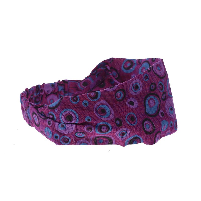KUNST UND Magie Unisex Hippie Headband Goa Yoga, purple