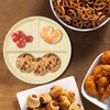 Hoshisea Divided Ceramic Dinner Plate, Split Diet Plate, Snack Plate,