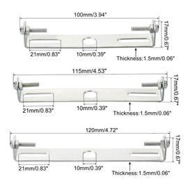 MECCANIXITY Ceiling Light Plate, 100mm 115mm 120mm Lighting Fixture Mounting Bracket Light Crossbar for Home Office Chandelier, Pack of 6