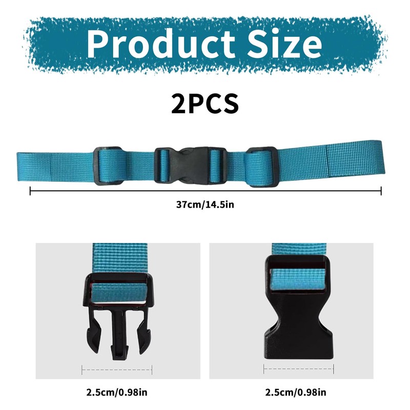 Pack of 2 Adjustable Chest Strap Backpack, Backpack with Chest