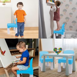 burgkidz Plastic Toddler Chair, Durable and Lightweight Kids Chair, 9.3" Height Seat, Indoor or Outdoor Use for Toddlers Boys Girls Ages 2 and Up