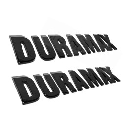 General Motors Gloss Black Duramax Front Hood Emblem Nameplate fit 2019-2023 Silverado 1500 OEM