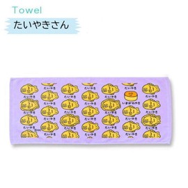 Oekaki TOWEL Sports Towel Face Towel Daily Necessities Kitchen Okutani Corporation 【Taiyaki-san】