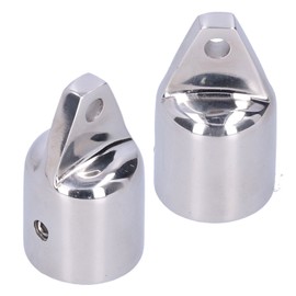 2pcs Bimini Top Cap External Eye End Accessories 316 Stainless Steel for 1in OD Round Tube
