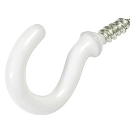 The Hillman Group 851846 3/4-Inch Cup Hook, White Vinyl
