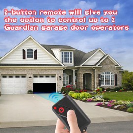 2211-L 2211-L(TX) GDOR2B for Guardian Garage Door Opener Remote, 303mhz/390mhz Dual Frequency Garage Door Remote Transmitter 2pcs