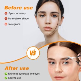 Tijeras para Cejas, Mtxorvix 3 Piezas Tijeras para Cejas para mujer, Tijeras de Corte con Peine, Recorte de Cejas de Precisión, Tijeras de Cejas para Mujeres Fáciles de Usar (Multicolor)