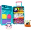 Squish-a-longs On-The-Go Luggage Playset (2) 1” Mini-Squish & 3 Accessories