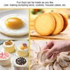 Round Cookie Cutter | Stainless Steel Donut Cutter Ring Molds,Professional
