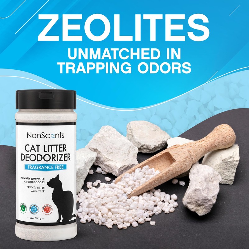 NonScents Odor Control Cat Litter Deodorizer - Professional Strength Odor