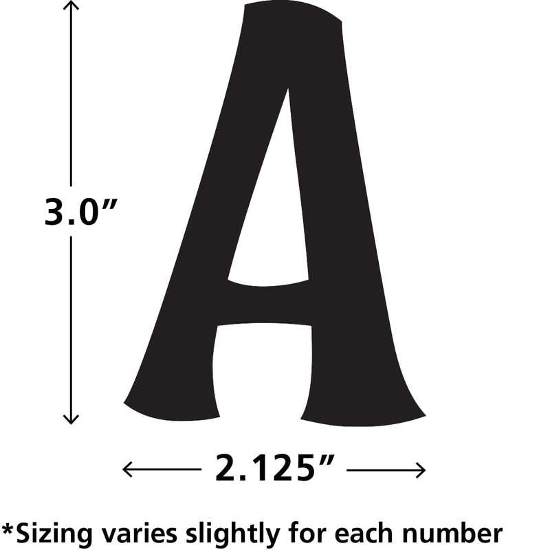 Teacher Created Resources Black Wild Whimsy 3" Magnetic Letters